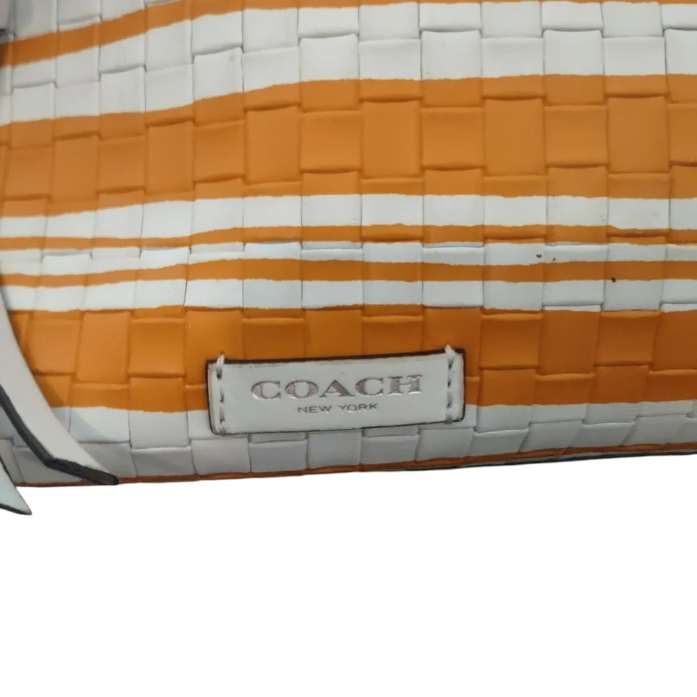 Coach Bleecker Mini Riley Embossed Woven Purse - Picture 6 of 16